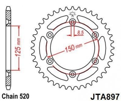 Зірка MOTO ELIT MO 110-464-45