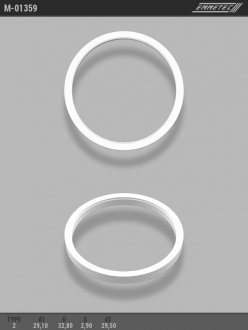 Кольцо тефлоновое O29,1x32,8 S2,9 O вала 29,5 тип 2 EMMETEC M-01359 (фото 1)