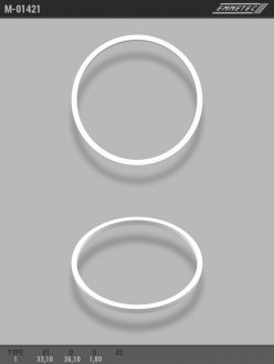 Кольцо тефлоновое O33,1x36,1 S1,8 тип 1 EMMETEC M-01421 (фото 1)