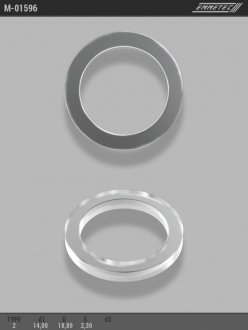 Кольцо тефлоновое O14x18,8 S2,3 тип 2 EMMETEC M-01596 (фото 1)