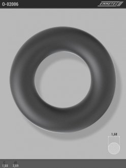 Кільце гумове круглого перерізу C1,68 d1 3,69 EMMETEC O-02006