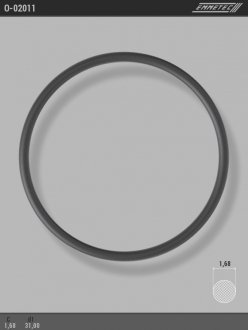 Кольцо резиновое круглого сечения C1,68 d1 31 EMMETEC O-02011 (фото 1)