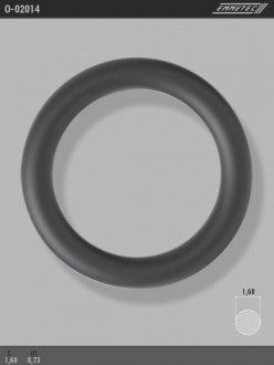 Кільце гумове круглого перерізу C1,68 d1 8,73 EMMETEC O-02014