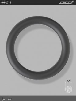 Кільце гумове круглого перерізу C1,68 d1 9,25 EMMETEC O-02018
