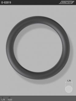 Кільце гумове круглого перерізу C1,68 d1 10,82 EMMETEC O-02019 (фото 1)