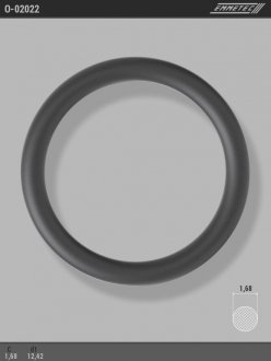 Кільце гумове круглого перерізу C1,68 d1 12,42 EMMETEC O-02022