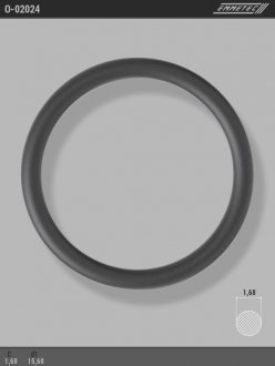 Кільце гумове круглого перерізу C1,68 d1 15,6 EMMETEC O-02024