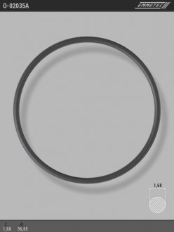 Кольцо резиновое круглого сечения C1,68 d1 36,65 EMMETEC O-02035A (фото 1)