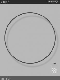 Кольцо резиновое круглого сечения C1,68 d1 101,32 EMMETEC O-02047