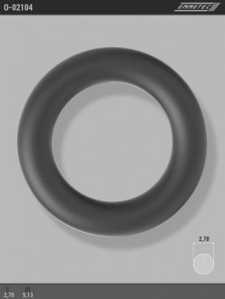 Кольцо резиновое круглого сечения C2,7 d1 9,13 EMMETEC O-02104