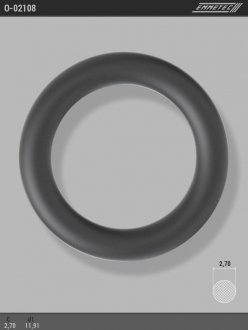 Кільце гумове круглого перерізу C2,7 d1 11,91 EMMETEC O-02108