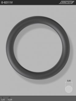 Кольцо резиновое круглого сечения C2,62 d1 15,88 EMMETEC O-02111V