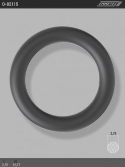 Кільце гумове круглого перерізу C2,7 d1 12,37 EMMETEC O-02115