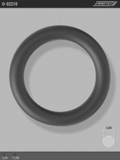 Кільце гумове круглого перерізу C3,6 d1 17 EMMETEC O-02210