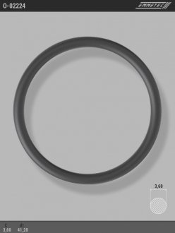 Кільце гумове круглого перерізу C3,6 d1 41,28 EMMETEC O-02224 (фото 1)