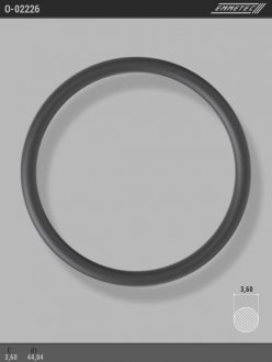 Кільце гумове круглого перерізу C3,6 d1 44,04 EMMETEC O-02226