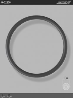 Кольцо резиновое круглого сечения C3,6 d1 47,2 EMMETEC O-02230