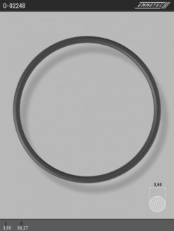 Кільце гумове круглого перерізу C3,6 d1 66,27 EMMETEC O-02248