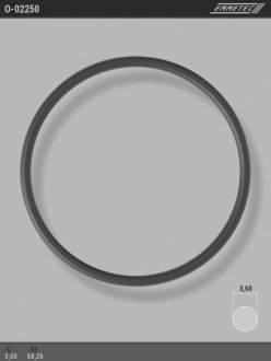 Кільце гумове круглого перерізу C3,6 d1 68,26 EMMETEC O-02250 (фото 1)