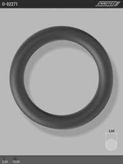 Кільце гумове круглого перерізу C3,6 d1 18 EMMETEC O-02271
