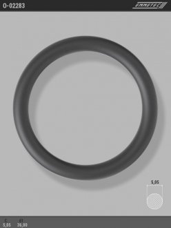 Кольцо резиновое круглого сечения C5,05 d1 36 EMMETEC O-02283