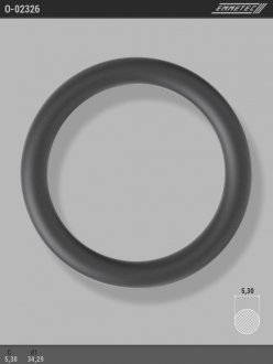 Кільце гумове круглого перерізу C5,3 d1 34,29 EMMETEC O-02326 (фото 1)