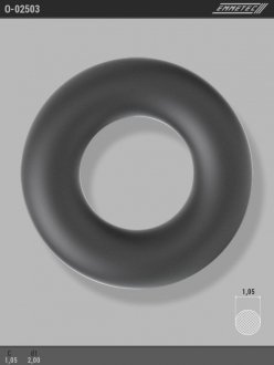 Кільце гумове круглого перерізу C1,05 d1 2 EMMETEC O-02503