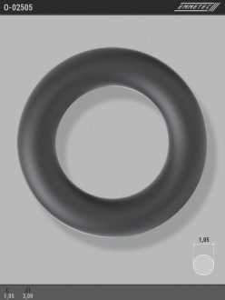 Кільце гумове круглого перерізу C1,05 d1 3 EMMETEC O-02505