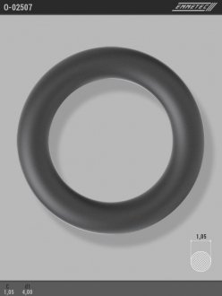Кільце гумове круглого перерізу C1,05 d1 4 EMMETEC O-02507
