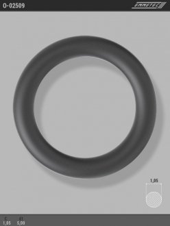 Кільце гумове круглого перерізу C1,05 d1 5 EMMETEC O-02509