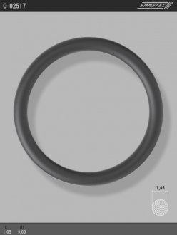 Кільце гумове круглого перерізу C1,05 d1 9 EMMETEC O-02517