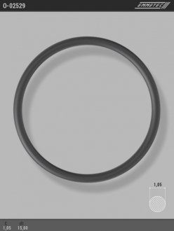 Кільце гумове круглого перерізу C1,05 d1 15 EMMETEC O-02529