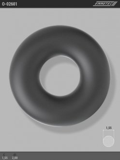 Кільце гумове круглого перерізу C1,55 d1 2 EMMETEC O-02601