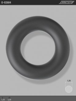 Кольцо резиновое круглого сечения C1,55 d1 3,5 EMMETEC O-02604 (фото 1)
