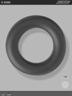 Кільце гумове круглого перерізу C1,55 d1 4 EMMETEC O-02606