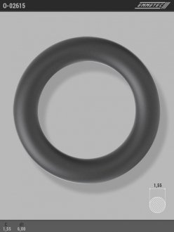 Кільце гумове круглого перерізу C1,55 d1 6 EMMETEC O-02615