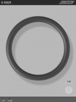 Кольцо резиновое круглого сечения C1,55 d1 13 EMMETEC O-02629