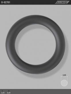 Кольцо резиновое круглого сечения C2,05 d1 8,5 EMMETEC O-02701 (фото 1)