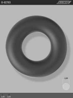 Кольцо резиновое круглого сечения C2,05 d1 3,5 EMMETEC O-02703