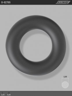 Кольцо резиновое круглого сечения C2,05 d1 4,5 EMMETEC O-02705 (фото 1)