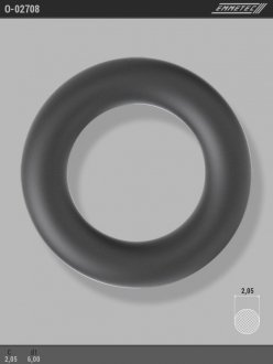 Кільце гумове круглого перерізу C2,05 d1 6 EMMETEC O-02708