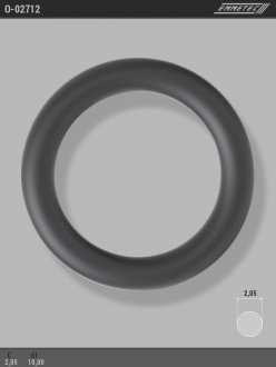 Кольцо резиновое круглого сечения C2,05 d1 10 EMMETEC O-02712