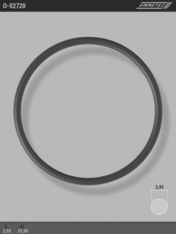 Кольцо резиновое круглого сечения C2,05 d1 35 EMMETEC O-02720