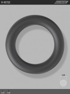 Кольцо резиновое круглого сечения C2,05 d1 7,5 EMMETEC O-02722 (фото 1)