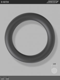Кільце гумове круглого перерізу C2,05 d1 9 EMMETEC O-02724