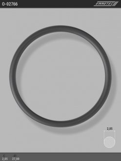 Кольцо резиновое круглого сечения C2,05 d1 27 EMMETEC O-02766 (фото 1)