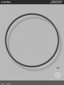 Кільце гумове круглого перерізу C2,05 d1 63 EMMETEC O-02780A (фото 1)