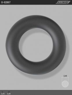 Кільце гумове круглого перерізу C2,45 d1 6 EMMETEC O-02807