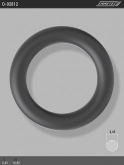 Кільце гумове круглого перерізу C2,45 d1 10 EMMETEC O-02812
