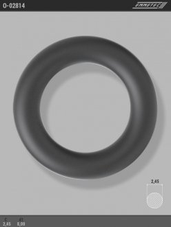Кільце гумове круглого перерізу C2,45 d1 8 EMMETEC O-02814